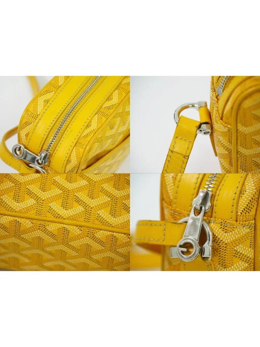 Goyard Cup Vert PM Shoulder Bag Pochette Yellow